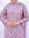3 Piece Printed Cambric Suit (ICV02-3PC-002) Annafeu Apparels