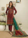 3 Piece Original Printed Cotton Suit (PCS-307) Annafeu Apparels