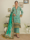 3 Piece Original Printed Cotton Suit (PCS-306) Annafeu Apparels