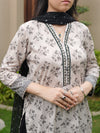 3 Piece Printed Lawn Suit (ELV01-3PC-008) Annafeu Apparels