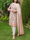 3 Piece Printed Lawn Suit (ELV01-3PC-009) Annafeu Apparels