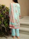 3 Piece Printed Lawn Suit (ELV01-3PC-010) Annafeu Apparels