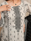 Stitched 3 Piece Embroidered Lawn Suit (EML-3PC-005) Annafeu Apparels