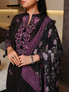 Stitched 3 Piece Embroidered Lawn Suit (EML-3PC-001) Annafeu Apparels