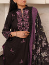 Stitched 3 Piece Embroidered Lawn Suit (EML-3PC-001) Annafeu Apparels