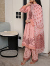 Stitched 3 Piece Embroidered Lawn Suit (EML-3PC-002) Annafeu Apparels