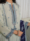 Stitched 3 Piece Embroidered Lawn Suit (EML-3PC-003) Annafeu Apparels