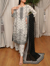 Stitched 3 Piece Embroidered Lawn Suit (EML-3PC-005) Annafeu Apparels