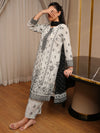 Stitched 3 Piece Embroidered Lawn Suit (EML-3PC-005) Annafeu Apparels