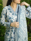 3 Piece Printed Lawn Suit (ILV02-3PC-004) Annafeu Apparels