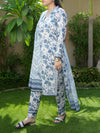 3 Piece Printed Lawn Suit (ILV02-3PC-004) Annafeu Apparels