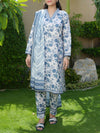3 Piece Printed Lawn Suit (ILV02-3PC-004) Annafeu Apparels