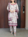 3 Piece Printed Lawn Suit (ILV02-3PC-005) Annafeu Apparels