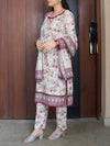 3 Piece Printed Lawn Suit (ILV02-3PC-005) Annafeu Apparels