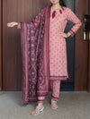 3 Piece Printed Lawn Suit (ILV02-3PC-006) Annafeu Apparels