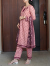 3 Piece Printed Lawn Suit (ILV02-3PC-006) Annafeu Apparels