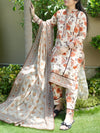 3 Piece Printed Lawn Suit (ILV02-3PC-008) Annafeu Apparels