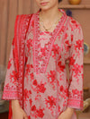 3 Piece Printed Lawn Suit (ILV04-3PC-001) Annafeu Apparels