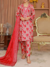 3 Piece Printed Lawn Suit (ILV04-3PC-001) Annafeu Apparels