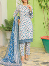 3 Piece Printed Lawn Suit (ILV04-3PC-003) Annafeu Apparels
