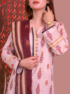 3 Piece Printed Lawn Suit (ILV05-3PC-001) Annafeu Apparels