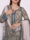 3 Piece Printed Lawn Suit (ILV05-3PC-003) Annafeu Apparels