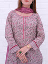 3 Piece Printed Lawn Suit (ILV05-3PC-008) Annafeu Apparels