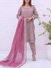 3 Piece Printed Lawn Suit (ILV05-3PC-008) Annafeu Apparels