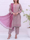 3 Piece Printed Lawn Suit (ILV05-3PC-008) Annafeu Apparels
