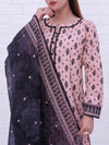 3 Piece Printed Lawn Suit (ILV05-3PC-009) Annafeu Apparels