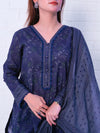 3 Piece Printed Lawn Suit (ILV05-3PC-010) Annafeu Apparels