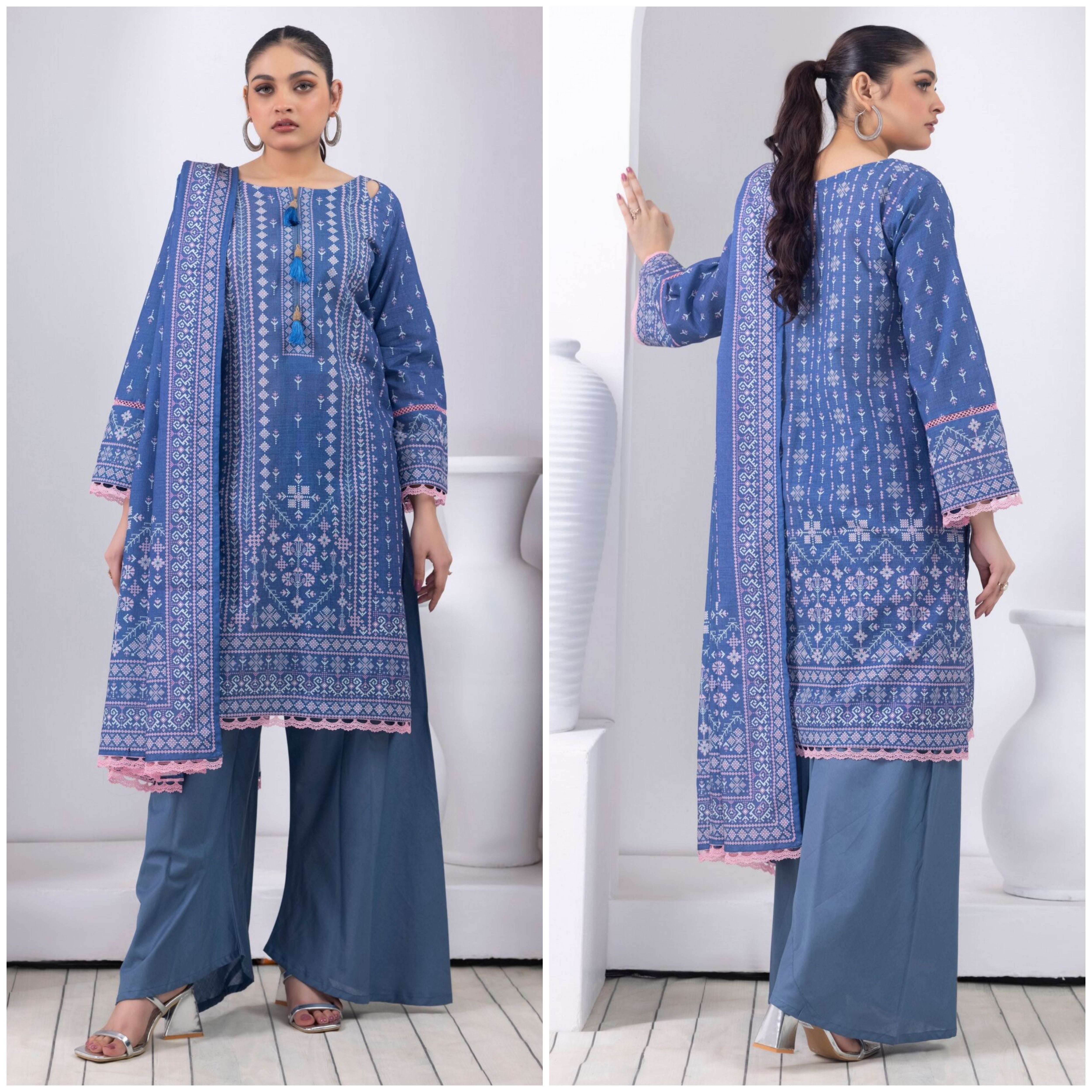 3 Piece Original Printed Khaddar Suit (KPC-144)