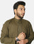 Olive Green Stitched Kameez Shalwar (AMW-WSK-005) Annafeu Apparels